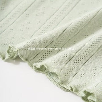 Japanese children's clothing Ly# mine bow top 100-150cm girls summer TOPS