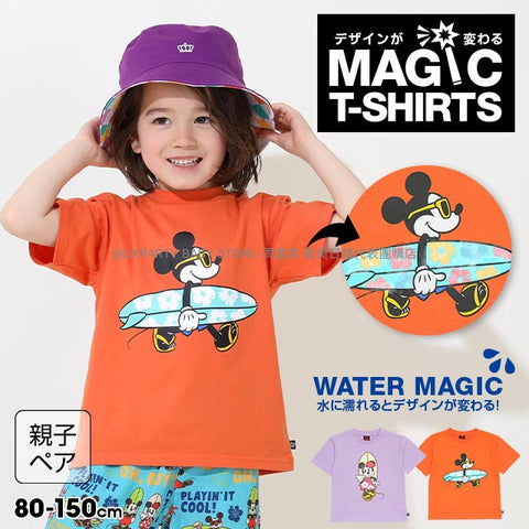 日本童裝 BDL x Disney MAGIC 遇水變色 米奇米妮短袖上衣 80-150cm 男童款/女童款 夏季 TOPS 親子裝