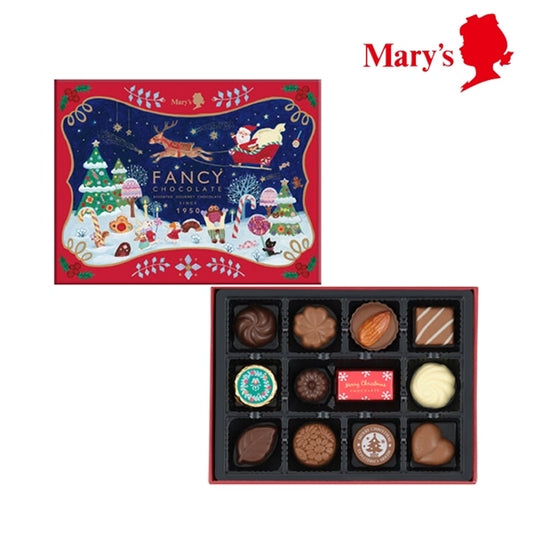日本直送 Mary's Chocolate 聖誕朱古力禮盒 12/20個入 聖誕快樂特輯 新年行運發財特輯 Christmas Happy New Year 馬年 限定手信