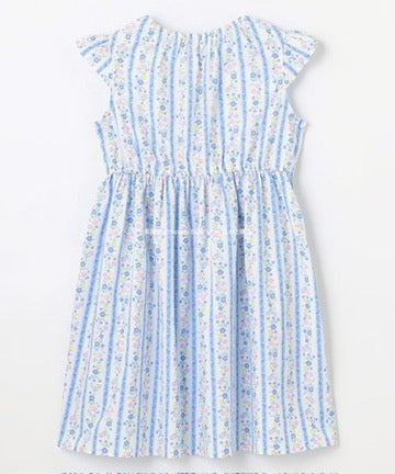 Japanese children's clothing aF#a325 small flying sleeve dress 90-160cm girls summer dresses