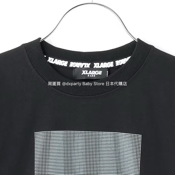 XLARGE KIDS Japanese children's clothing cool contact logo print short-sleeved top 90-140cm boys' summer TOPS