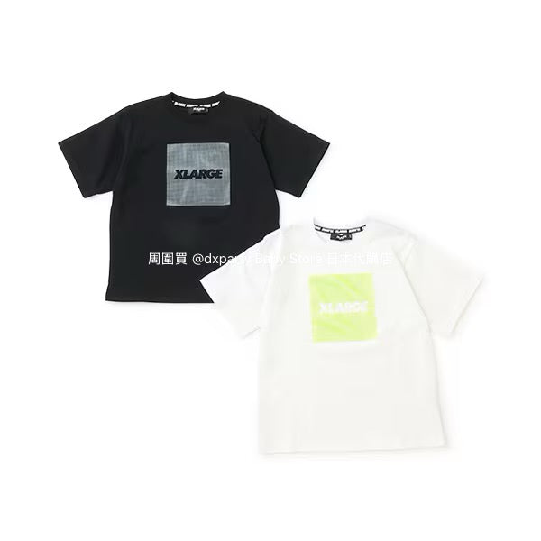 XLARGE KIDS Japanese children's clothing cool contact logo print short-sleeved top 90-140cm boys' summer TOPS