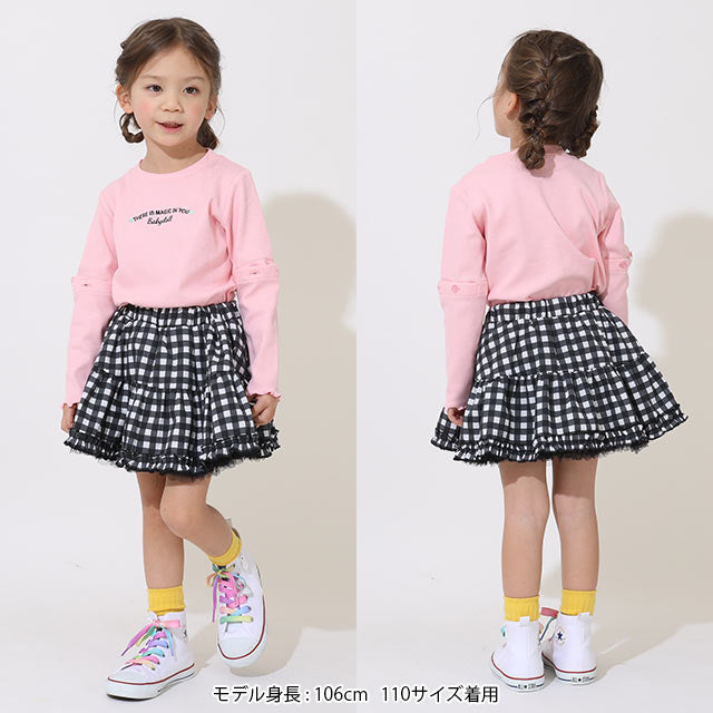 Japanese children's clothing BDL printed fluffy skirt 80-140cm girls summer SKIRTS