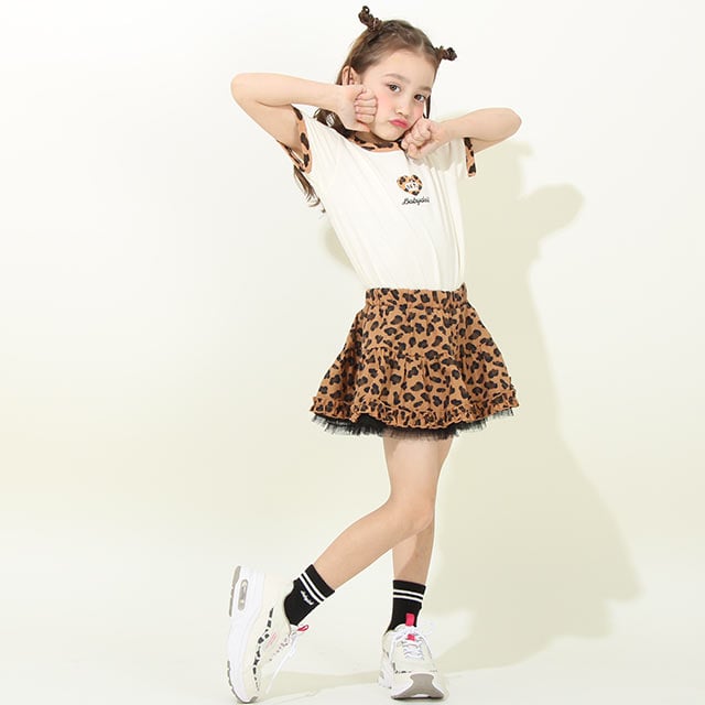 Japanese children's clothing BDL printed fluffy skirt 80-140cm girls summer SKIRTS