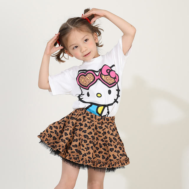 Japanese children's clothing BDL printed fluffy skirt 80-140cm girls summer SKIRTS