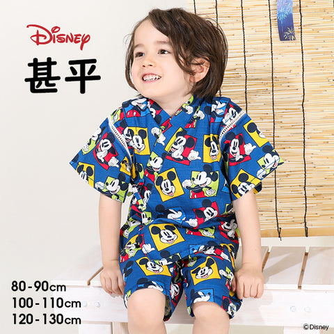 日本童裝 BDL x Disney 米奇日本甚平 80-130cm 男童款 夏季 日本和服 TOPS PANTS