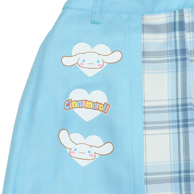 Japanese BDL x Sanrio Checkered Pleated Skirt 80-140cm Girls Summer SKIRTS