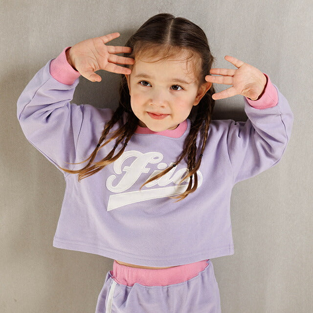 BDL x FILA Special Edition 3-Piece Set with Sports Backpack (90-140cm) for Girls Spring/Summer: TOPS PANTS OUTERWEAR