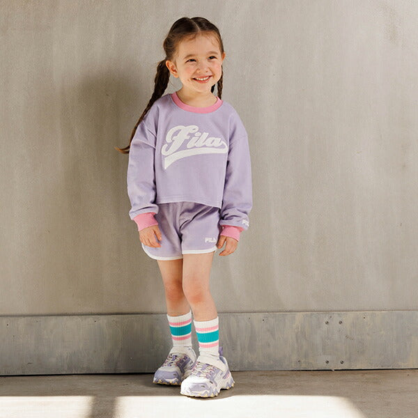 BDL x FILA Special Edition 3-Piece Set with Sports Backpack (90-140cm) for Girls Spring/Summer: TOPS PANTS OUTERWEAR