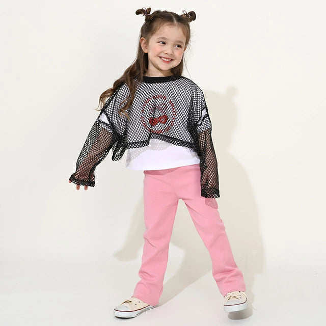 Japanese children's clothing BDL mesh top two-piece suit 90-140cm girls summer TOPS