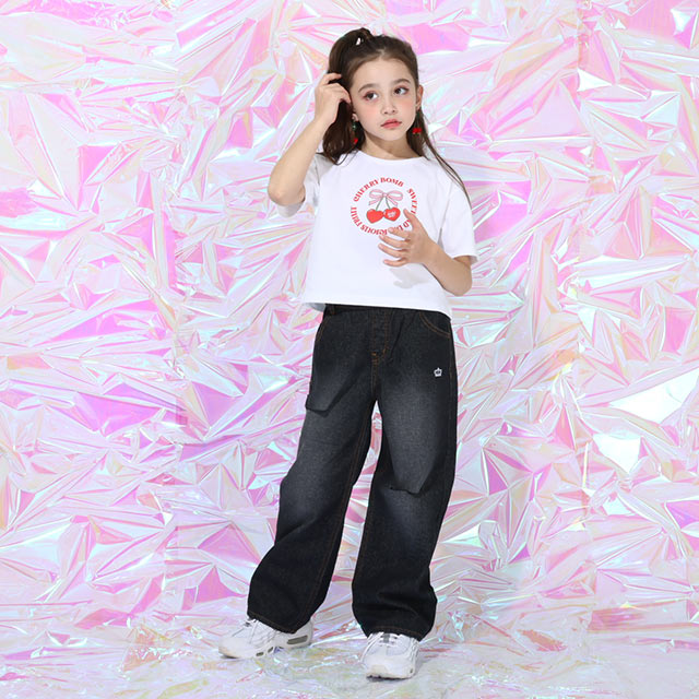 Japanese children's clothing BDL mesh top two-piece suit 90-140cm girls summer TOPS