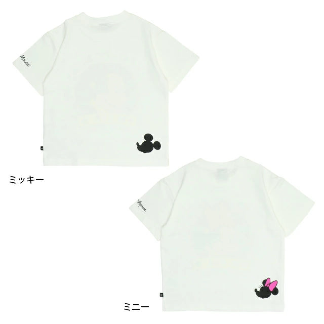 Japanese BDL x Disney Mickey and Minnie Mouse Short-Sleeved Tops (80-150cm) for Boys and Girls Summer