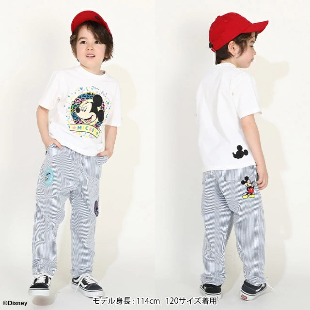 Japanese BDL x Disney Mickey and Minnie Mouse Short-Sleeved Tops (80-150cm) for Boys and Girls Summer