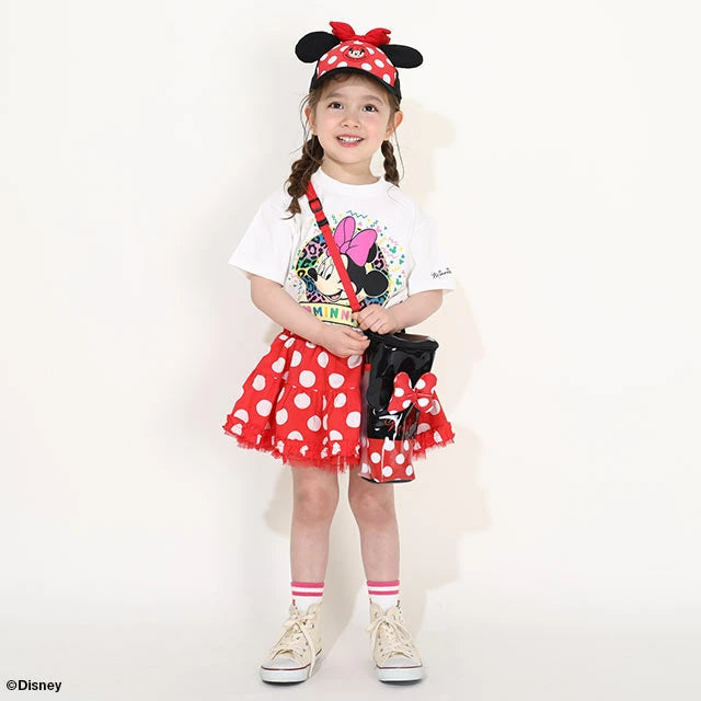 Japanese BDL x Disney Mickey and Minnie Mouse Short-Sleeved Tops (80-150cm) for Boys and Girls Summer