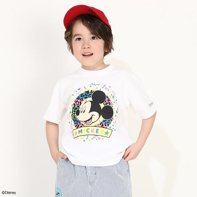 Japanese BDL x Disney Mickey and Minnie Mouse Short-Sleeved Tops (80-150cm) for Boys and Girls Summer