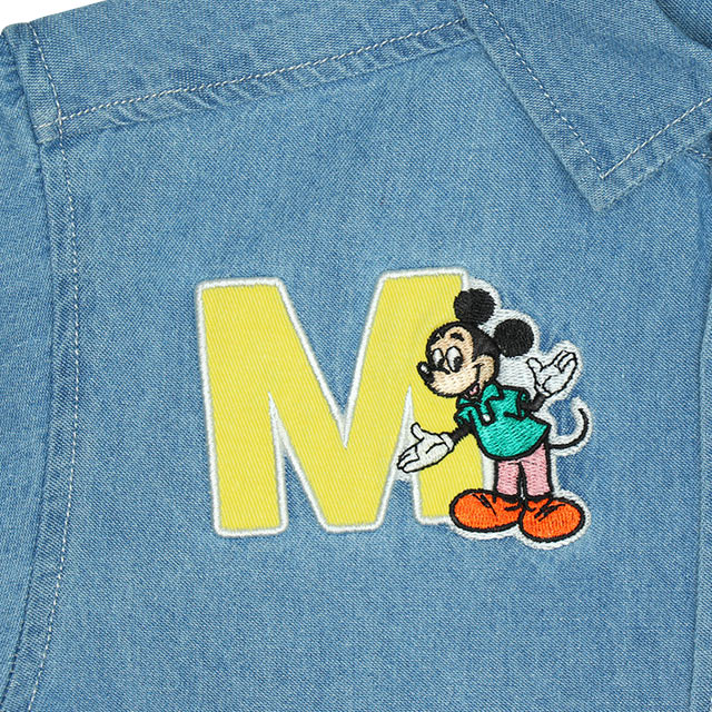Japanese BDL x Disney Parent-Child Denim Shirt 90-130cm Boys Summer TOPS