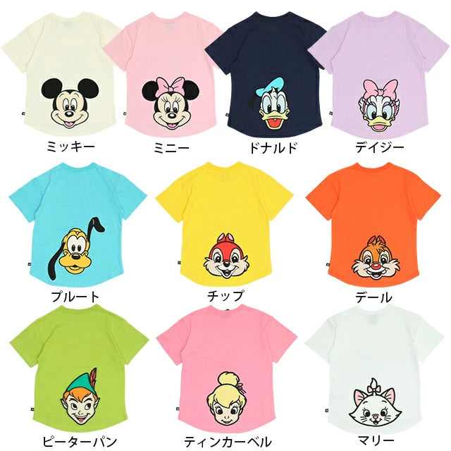 Japanese BDL x Disney Big Head Print Short Sleeve Top 80-140cm Boys/Girls Summer TOPS