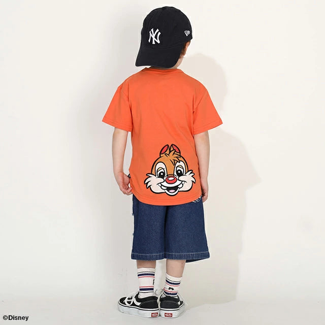 Japanese BDL x Disney Big Head Print Short Sleeve Top 80-140cm Boys/Girls Summer TOPS