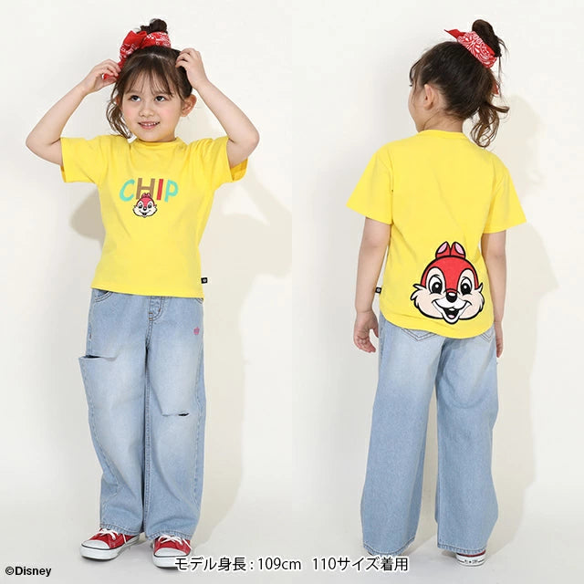 Japanese BDL x Disney Big Head Print Short Sleeve Top 80-140cm Boys/Girls Summer TOPS