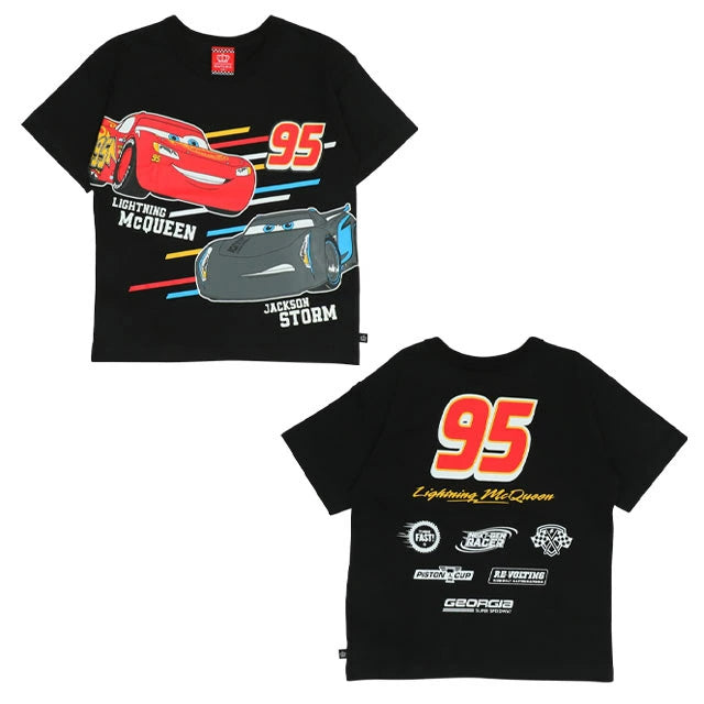Japanese BDL x Disney Luminous Cars Print Top 90-130cm Boys Summer TOPS