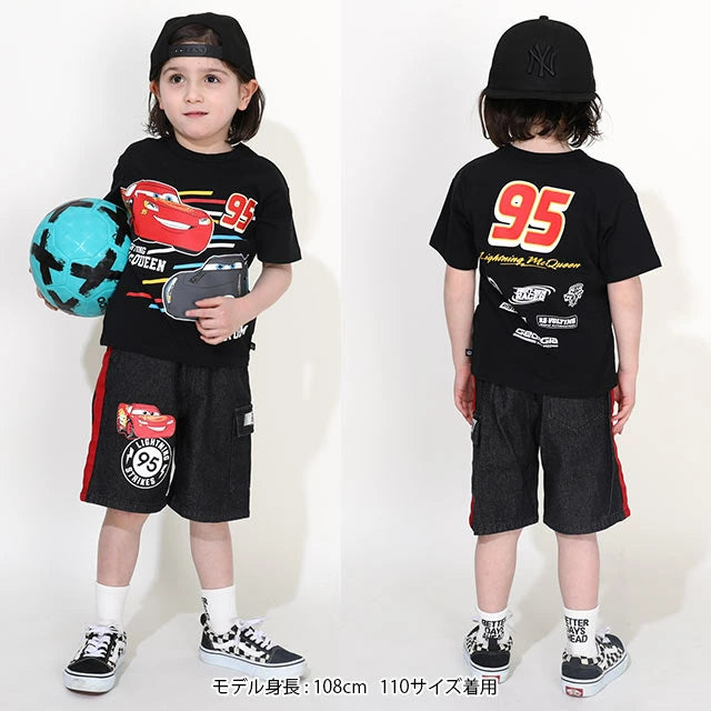 Japanese BDL x Disney Luminous Cars Print Top 90-130cm Boys Summer TOPS