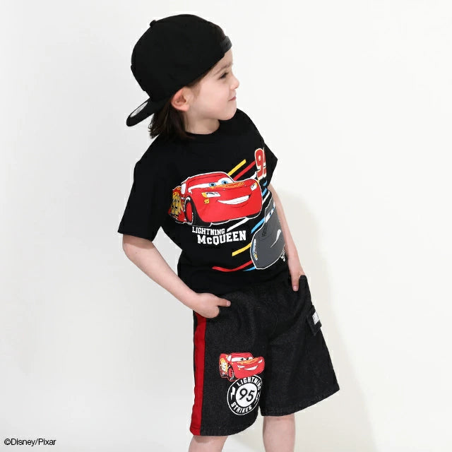 Japanese BDL x Disney Luminous Cars Print Top 90-130cm Boys Summer TOPS