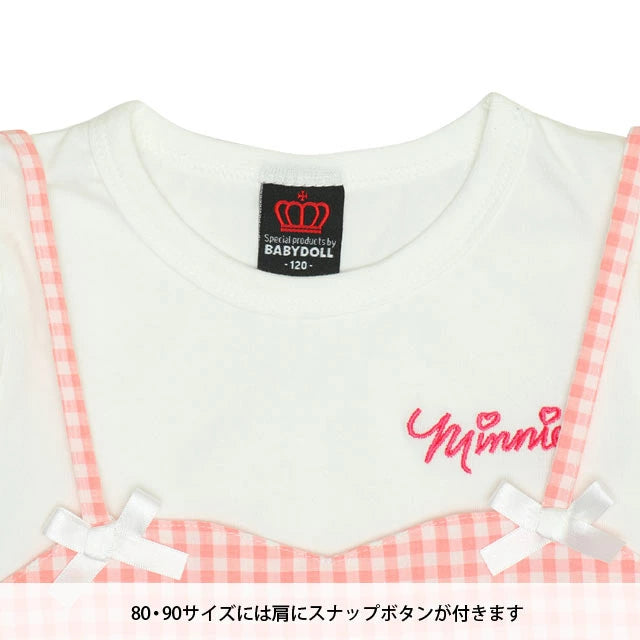 Japanese BDL x Disney Cute Tops and Suspenders Two-Piece Set (80-130cm) for Girls (Summer TOPS)