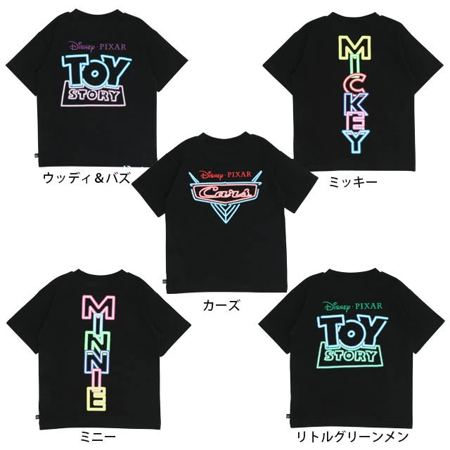 Japanese BDL x Disney parent-child print tops (80-150cm) for boys and girls (summer TOPS)