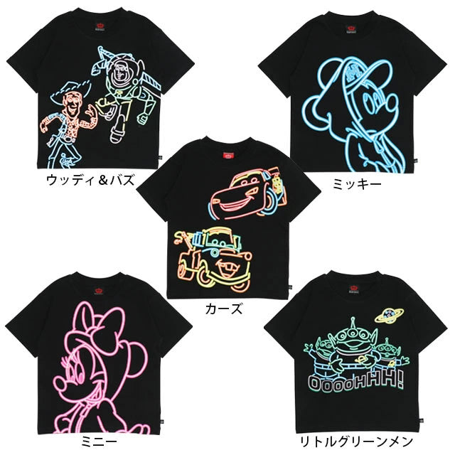 Japanese BDL x Disney parent-child print tops (80-150cm) for boys and girls (summer TOPS)