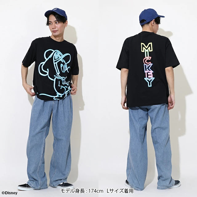 Japanese BDL x Disney Mickey and Minnie Mouse Print Tops (S-XL) for Adults (Summer)