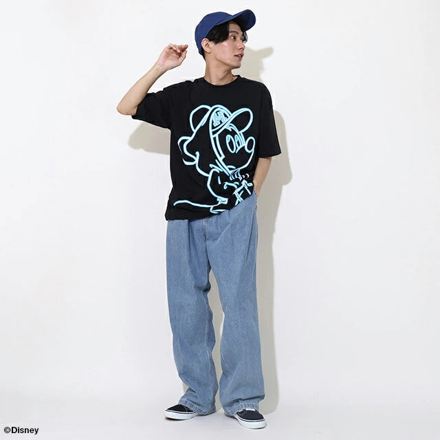 Japanese BDL x Disney Mickey and Minnie Mouse Print Tops (S-XL) for Adults (Summer)