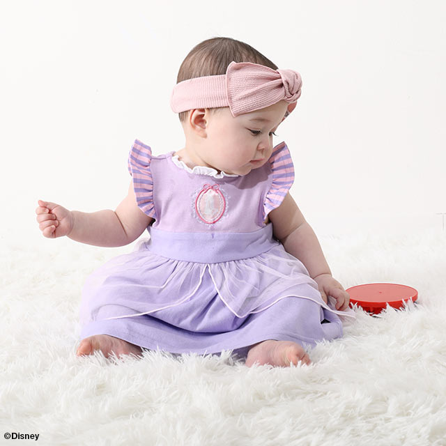 Japanese BDL x Disney Princess 3-Piece Set (70-80cm) for Girls (Newborn Baby Summer TOPS PANTS)
