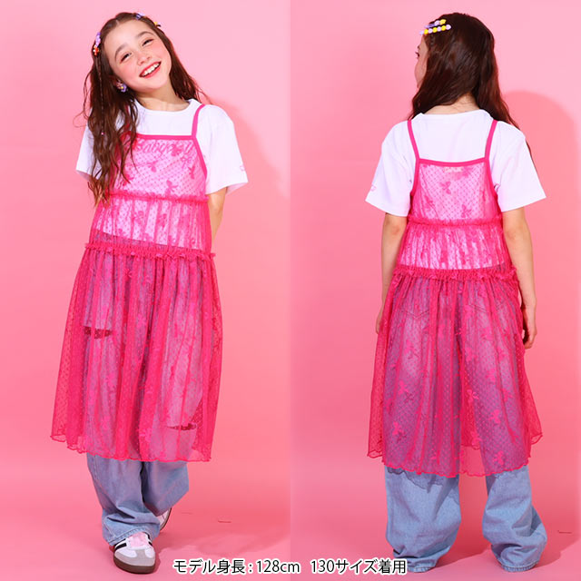 Japanese children's clothing BDL suspender mesh skirt top two-piece set 90-140cm girls summer TOPS DRESSES
