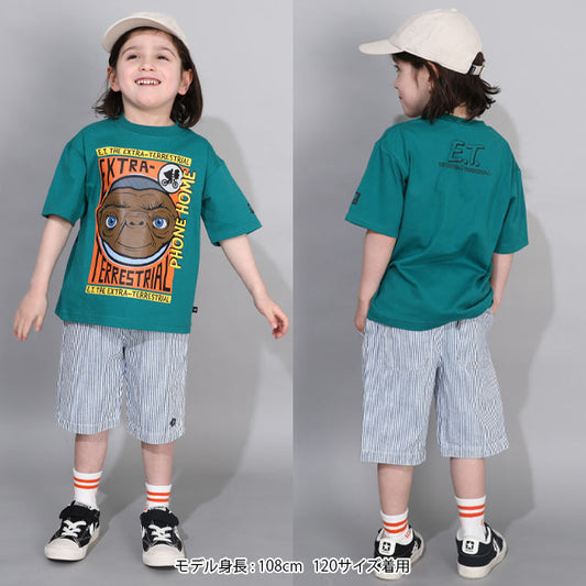 Japanese BDL x ET Alien Print Top 90-130cm Boys Summer TOPS