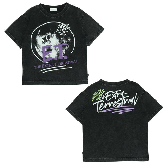 Japanese BDL x ET Parent-child Alien Print Top 90-140cm Boys Summer TOPS