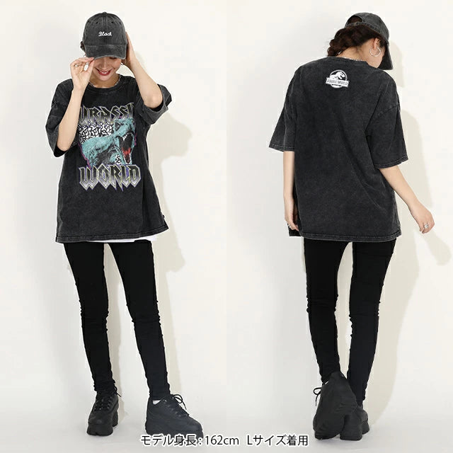 Japanese BDL x JURASSIC WORLD Parent-child Jurassic Park Print Tops (M-XL Adult Summer TOPS)