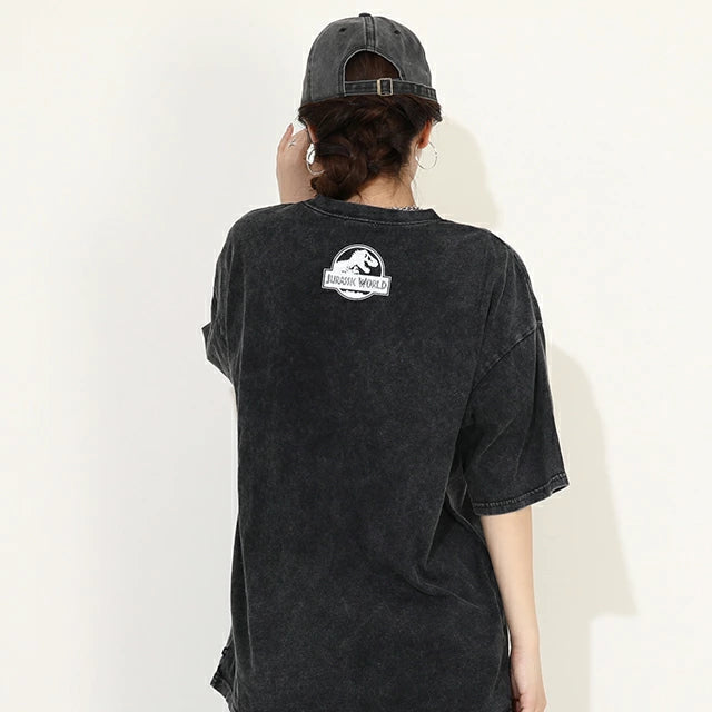 Japanese BDL x JURASSIC WORLD Parent-child Jurassic Park Print Tops (M-XL Adult Summer TOPS)