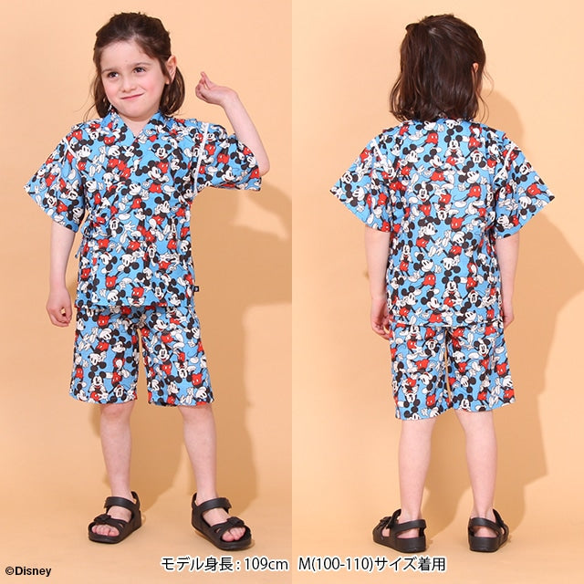 BDL x Disney Mickey Jinbe Japanese Kimono 80-130cm Boys' Newborn Summer TOPS PANTS Japanese Summer Festival Special