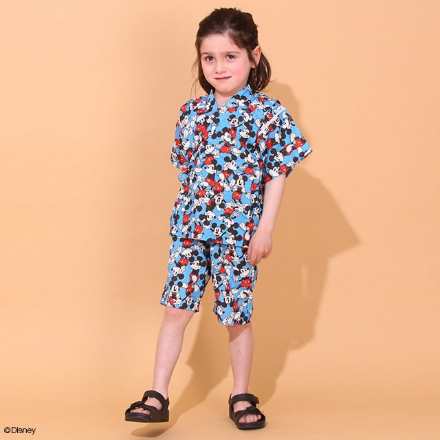 BDL x Disney Mickey Jinbe Japanese Kimono 80-130cm Boys' Newborn Summer TOPS PANTS Japanese Summer Festival Special