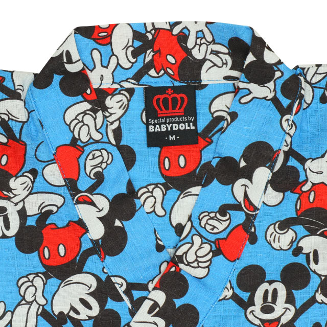 BDL x Disney Mickey Jinbe Japanese Kimono 80-130cm Boys' Newborn Summer TOPS PANTS Japanese Summer Festival Special