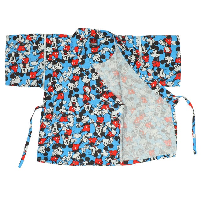 BDL x Disney Mickey Jinbe Japanese Kimono 80-130cm Boys' Newborn Summer TOPS PANTS Japanese Summer Festival Special
