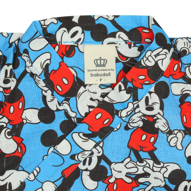 BDL x Disney Mickey Jinbe Japanese Kimono 70-80cm Boys' Summer Jumpsuit for Newborn Babies. Japanese Summer Festival Special.