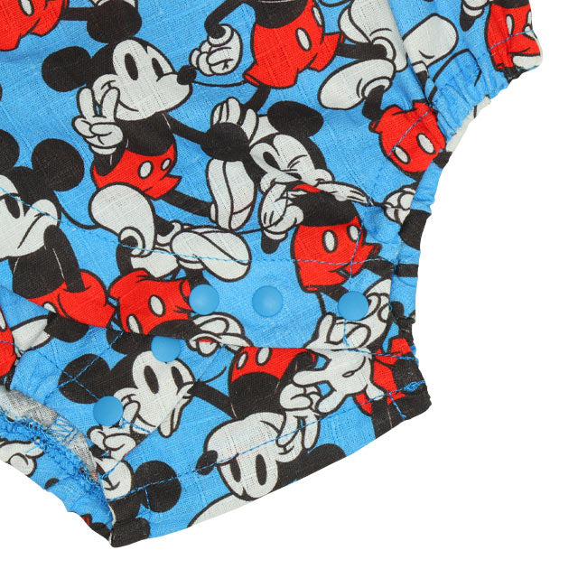 BDL x Disney Mickey Jinbe Japanese Kimono 70-80cm Boys' Summer Jumpsuit for Newborn Babies. Japanese Summer Festival Special.