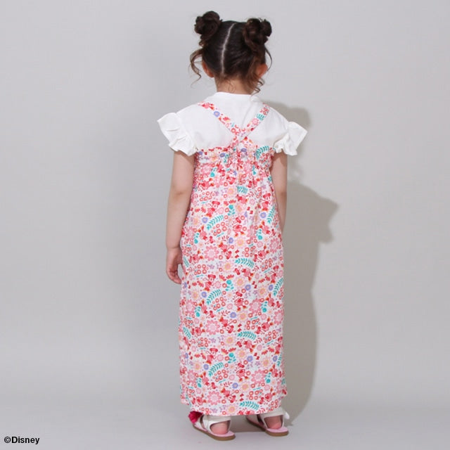 Japanese BDL x Disney 2Way Minnie Yukata Japanese Kimono 90-140cm Girls Summer Outerwear Dresses Japanese Summer Festival Special