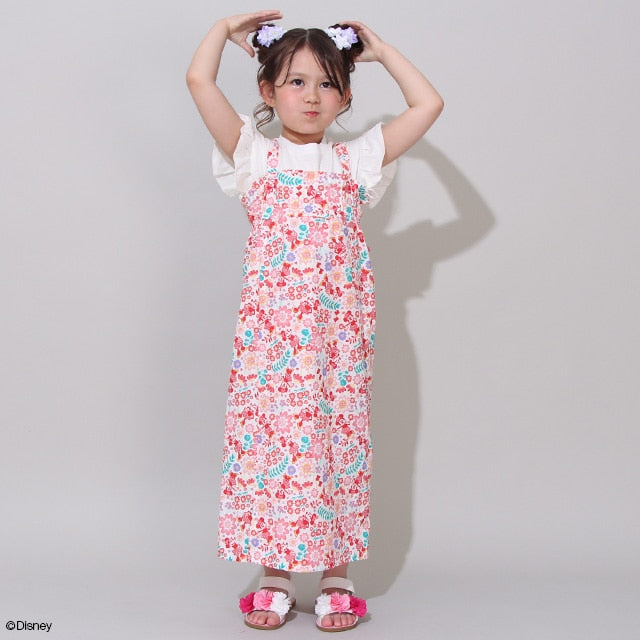 Japanese BDL x Disney 2Way Minnie Yukata Japanese Kimono 90-140cm Girls Summer Outerwear Dresses Japanese Summer Festival Special