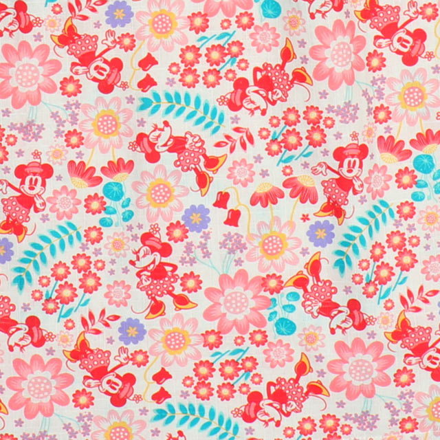 Japanese BDL x Disney 2Way Minnie Yukata Japanese Kimono 90-140cm Girls Summer Outerwear Dresses Japanese Summer Festival Special