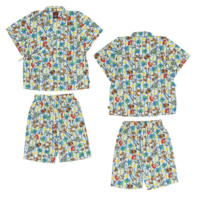 BDL x Disney Toy Story Jinbei Kimono 80-130cm Boys' Newborn Summer TOPS PANTS Japanese Summer Festival Special