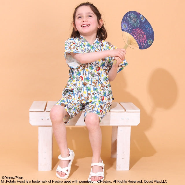 日本童裝 BDL x Disney Toy Story 甚平 日本和服 80-130cm 男童款 初生嬰兒 夏季 TOPS PANTS 日本夏祭慶典特輯