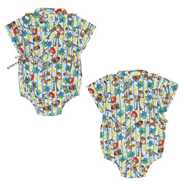 BDL x Disney Toy Story Jinbei Japanese Kimono 70-80cm Boys' Summer Jumpsuit for Newborn Babies. Japanese Summer Festival Special.
