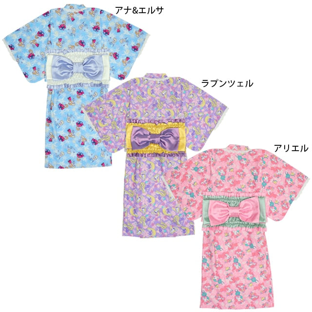 BDL x Disney 2Way Yukata Japanese Kimono 90-140cm Girls Summer Outerwear Dresses Japanese Summer Festival Special
